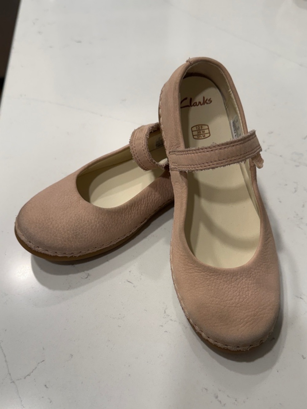 Clarks Girls Blush Pink Mary Jane Dress Shoes